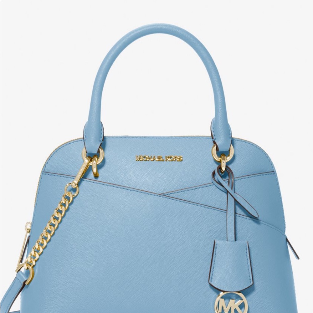 Michael Kors Medium Leather Staffiano Leather Satchel